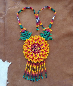Huichol Beaded Necklace Handmade