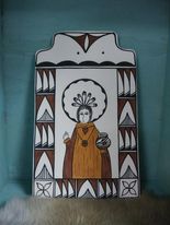 sold Pottery Retablo of Santo Nino de Prague