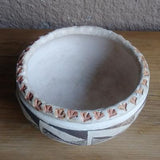 Acoma Pottery with Turkey Footprints 4" T and 6.5" W