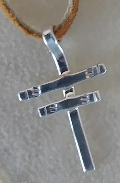 Dragonfly Sterling Silver Cross Approx 1.15