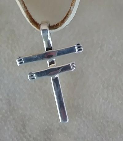 Dragonfly Sterling Silver Cross Approx 1.25