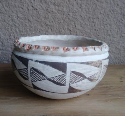 Acoma Pottery with Turkey Footprints 4