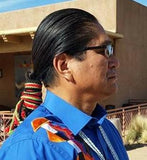 San Felipe Pueblo Spiral Earrings Dangle Sterling Silver & Turquoise .75"L