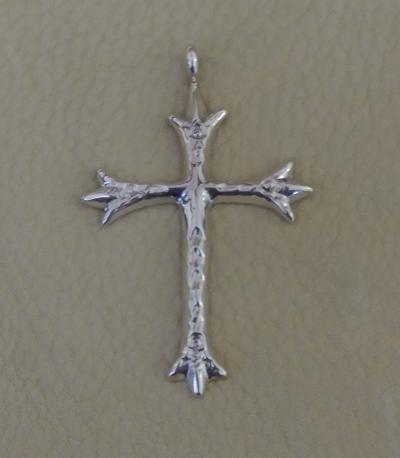 Sterling Silver Cross Pendant Navajo Made  Makers Mark 