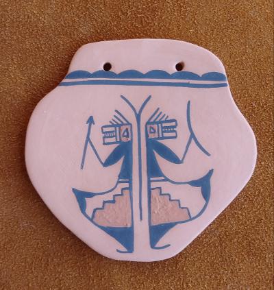 Tigua Handmade Mica Pottery Ant Design 3.5
