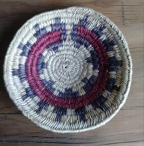 Navajo Wedding Basket Handwoven Measures approximately 9"