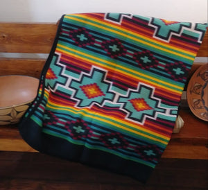 OUT OF STOCK Southwestern Style Fleece Blanket Approximately 60 x 80”